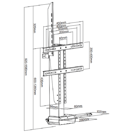 DQ TV lift Ares 660 S - tvophaeng.dk