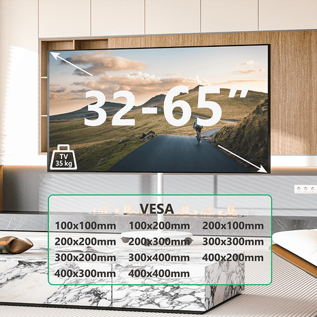 XTRARM Arius TV Stativ Hvidt - tvophaeng.dk