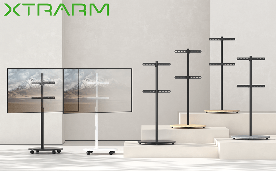XTRARM Arius TV Stativ Hvidt - tvophaeng.dk