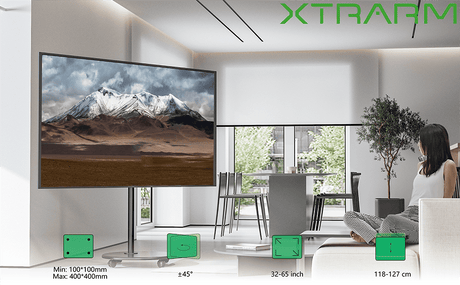 XTRARM Arius TV Stativ sort - tvophaeng.dk