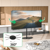 XTRARM Arius TV Stativ sort Oval fod - tvophaeng.dk