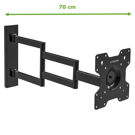 XTRARM Axis XL Sort Drejeligt 70 cm TV vægbeslag - tvophaeng.dk
