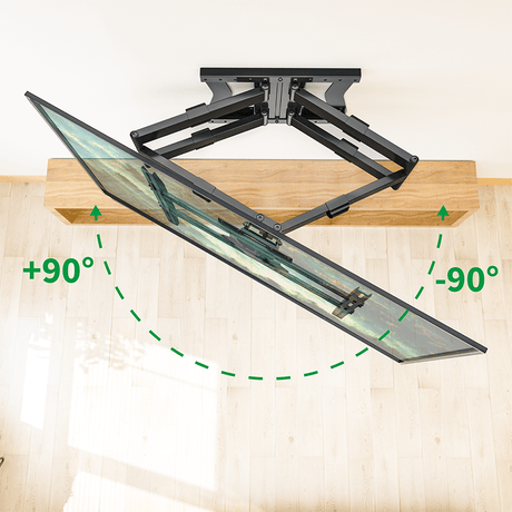 XTRARM Cratos 100 cm Rotate 400 TV ophæng sort - tvophaeng.dk