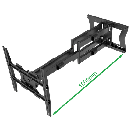 XTRARM Cratos 100 cm Rotate 400 TV ophæng sort - tvophaeng.dk