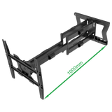 XTRARM Cratos 100 cm Rotate 400 TV ophæng sort - OUTLET - tvophaeng.dk