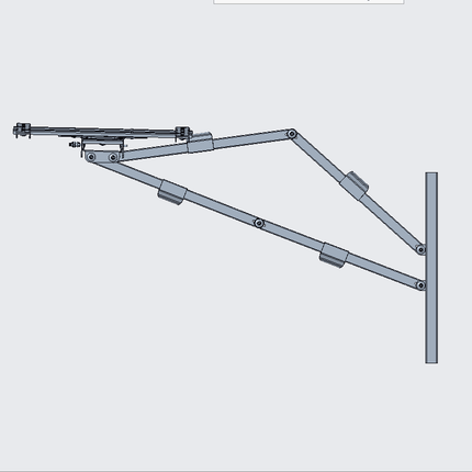 XTRARM Cratos 100 cm Rotate 400 TV ophæng sort - OUTLET - tvophaeng.dk
