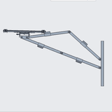 XTRARM Cratos 100 cm Rotate 400 TV ophæng sort - OUTLET - tvophaeng.dk