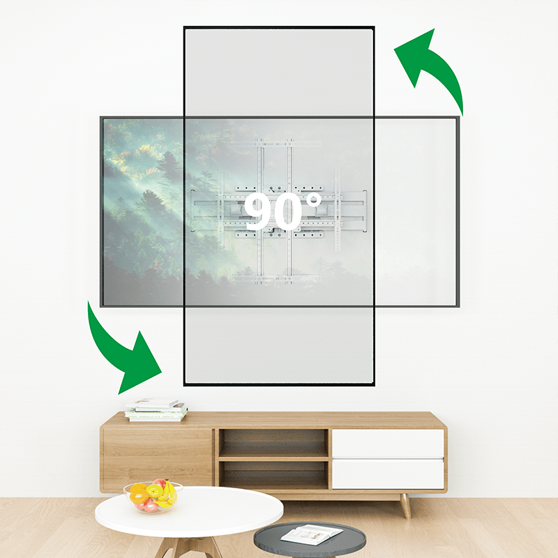 XTRARM Cratos 100 cm Rotate 600 TV ophæng hvid - tvophaeng.dk