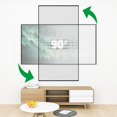 XTRARM Cratos 100 cm Rotate 600 TV ophæng hvid - tvophaeng.dk