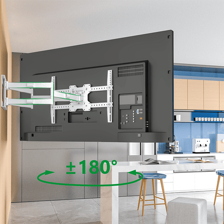 XTRARM Cratos 100 cm Rotate 600 TV ophæng hvid - tvophaeng.dk