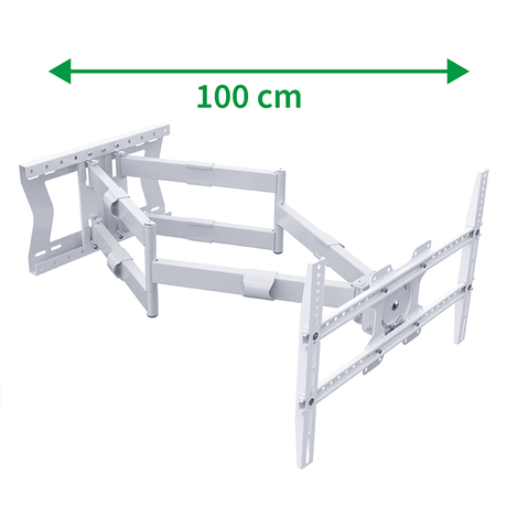 XTRARM Cratos 100 cm Rotate 600 TV ophæng hvid - tvophaeng.dk