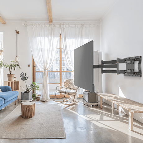 XTRARM Cratos 100 cm Rotate 600 TV ophæng sort - tvophaeng.dk
