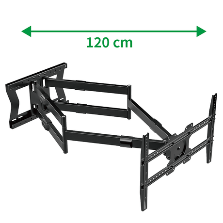 XTRARM Cratos 120 cm Rotate 600 TV ophæng sort - tvophaeng.dk