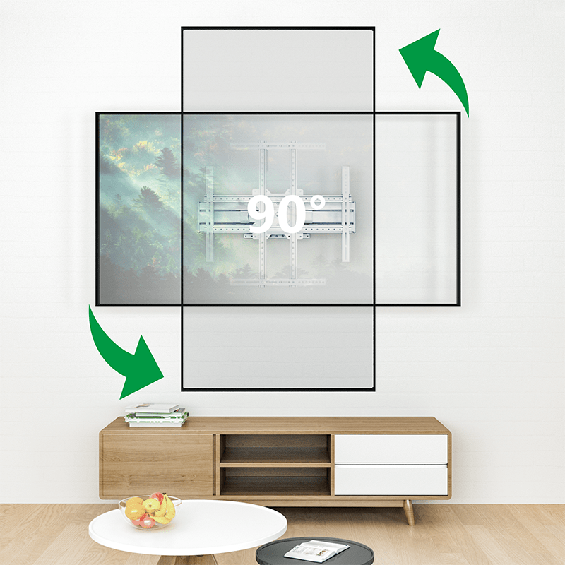 XTRARM Cratos 80 cm Rotate 600 TV ophæng hvid - tvophaeng.dk