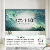 XTRARM Cratos 80 cm Rotate 600 TV ophæng hvid - tvophaeng.dk