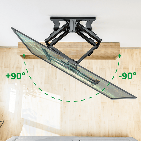 XTRARM Cratos 80 cm Rotate 600 TV ophæng sort - tvophaeng.dk