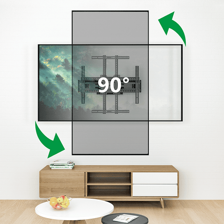 XTRARM Cratos 80 cm Rotate 600 TV ophæng sort - tvophaeng.dk