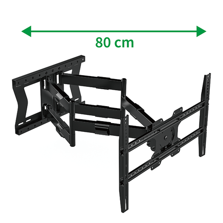 XTRARM Cratos 80 cm Rotate 600 TV ophæng sort - tvophaeng.dk