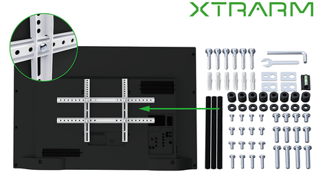 XTRARM Crius 100 cm Rotate 600 TV ophæng hvid - tvophaeng.dk