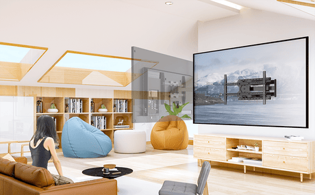 XTRARM Crius 100 cm Rotate 600 TV ophæng sort - tvophaeng.dk
