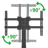 XTRARM Elektrisk TV stander Elevate Valnød - tvophaeng.dk