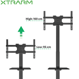 XTRARM Elektrisk TV stander Elevate Valnød - tvophaeng.dk