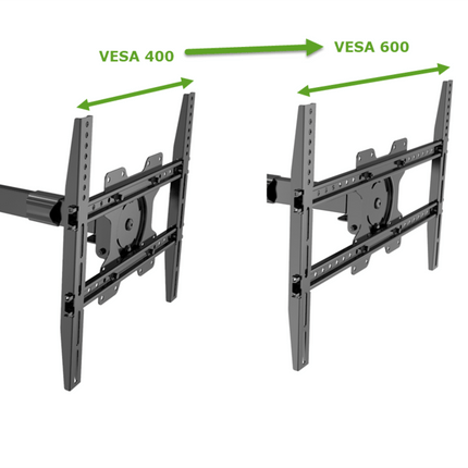 XTRARM Extension set VESA 600x400 Sort - tvophaeng.dk