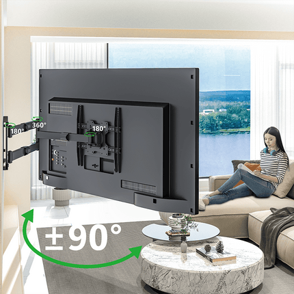 XTRARM Ferrom 120 cm Rotate 400 TV ophæng sort - tvophaeng.dk