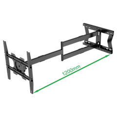 XTRARM Ferrom 120 cm Rotate 400 TV ophæng sort - tvophaeng.dk