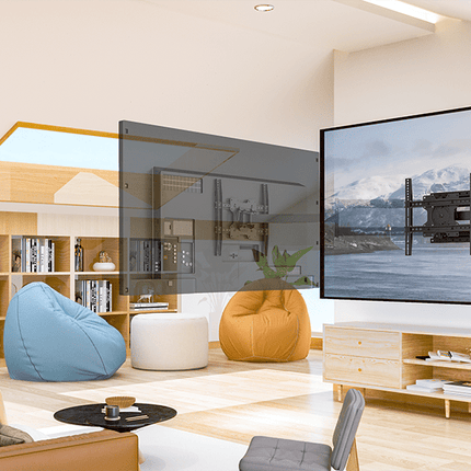XTRARM Ferrom 120 cm Rotate 400 TV ophæng sort - tvophaeng.dk