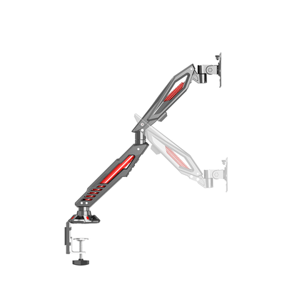 XTRARM GA2000 Gaming Monitorarm sort/Rød - tvophaeng.dk
