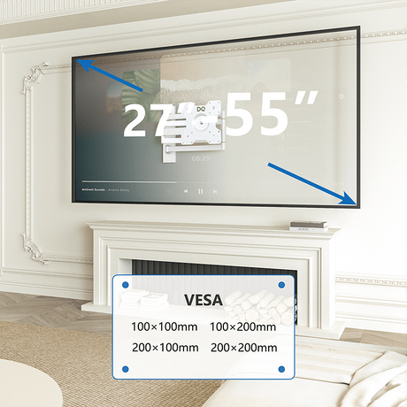 XTRARM Rotate XL Hvid 98,5cm TV Ophæng - tvophaeng.dk