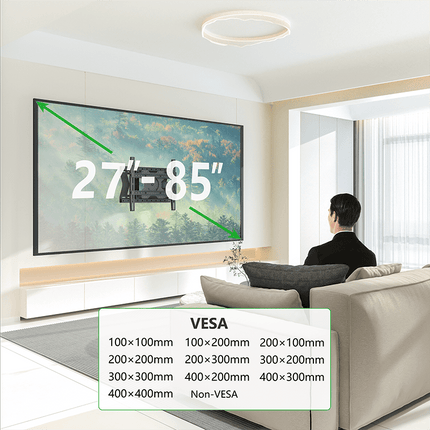 XTRARM Tantal 80 cm Fixed 400 TV ophæng sort - tvophaeng.dk