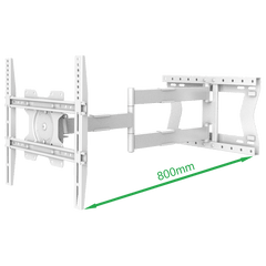 XTRARM Tantal 80 cm Flex 400 TV ophæng hvid - tvophaeng.dk