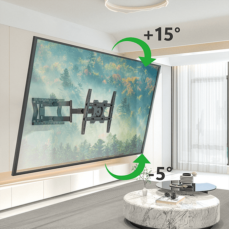XTRARM Tantal 80 cm Flex 400 TV ophæng sort - tvophaeng.dk