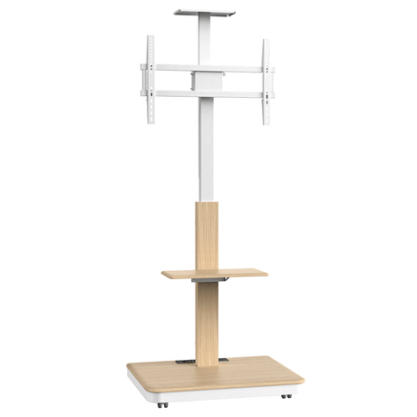 XTRARM TV Stander Elite hvid/bøg elektrisk justerbar - tvophaeng.dk