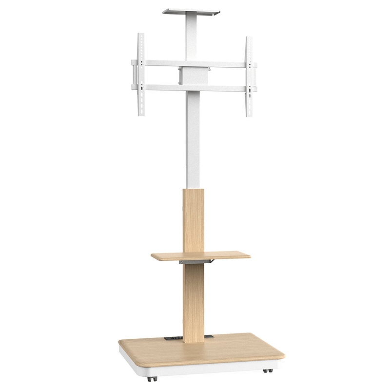 XTRARM TV Stander Elite hvid/bøg manuel justerbar - tvophaeng.dk