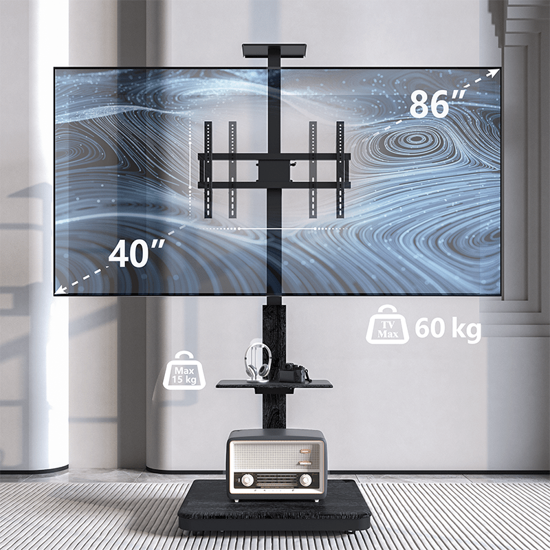 XTRARM TV Stander Elite sort manuel justerbar - tvophaeng.dk