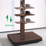 XTRARM TV Stander Elite sort/valnød manuel justerbar - tvophaeng.dk
