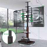 XTRARM TV Stander Elite sort/valnød manuel justerbar - tvophaeng.dk