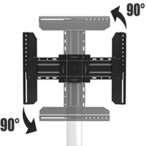 XTRARM TV Stander Proton 100 sort - tvophaeng.dk